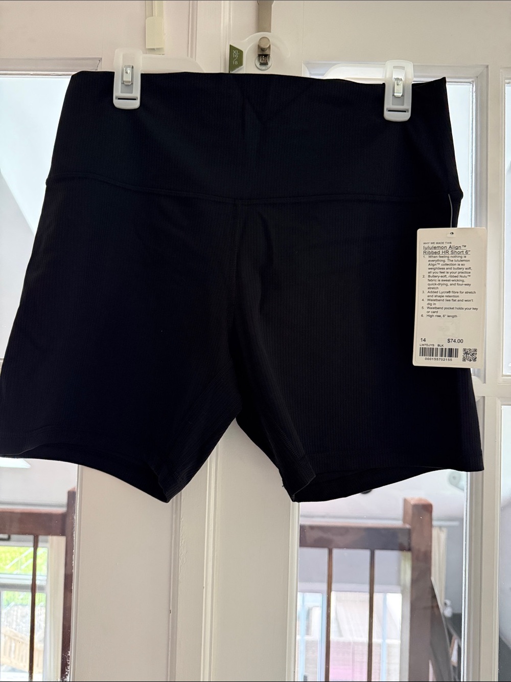 47. NWT lululemon align ribbed high rise short 6”